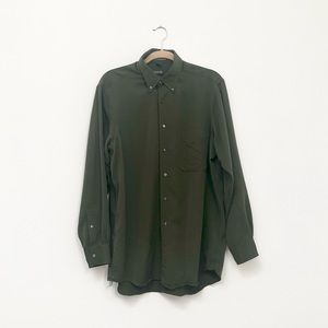 Dark Green Button Down Shirt by Arrow / L-XL